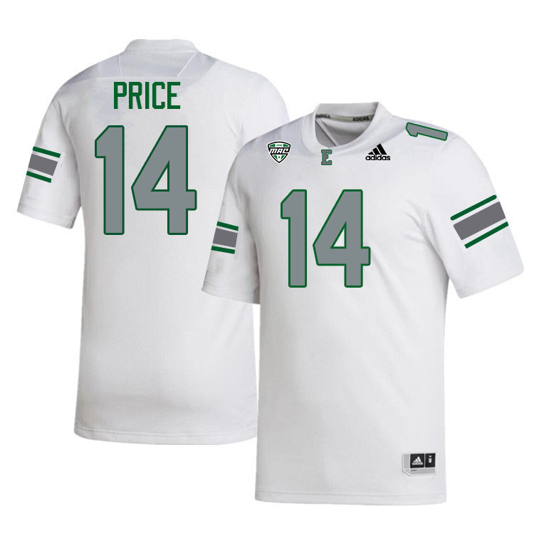 Eastern Michigan Eagles #14 Jaden Price College Football Jerseys Stitched-White